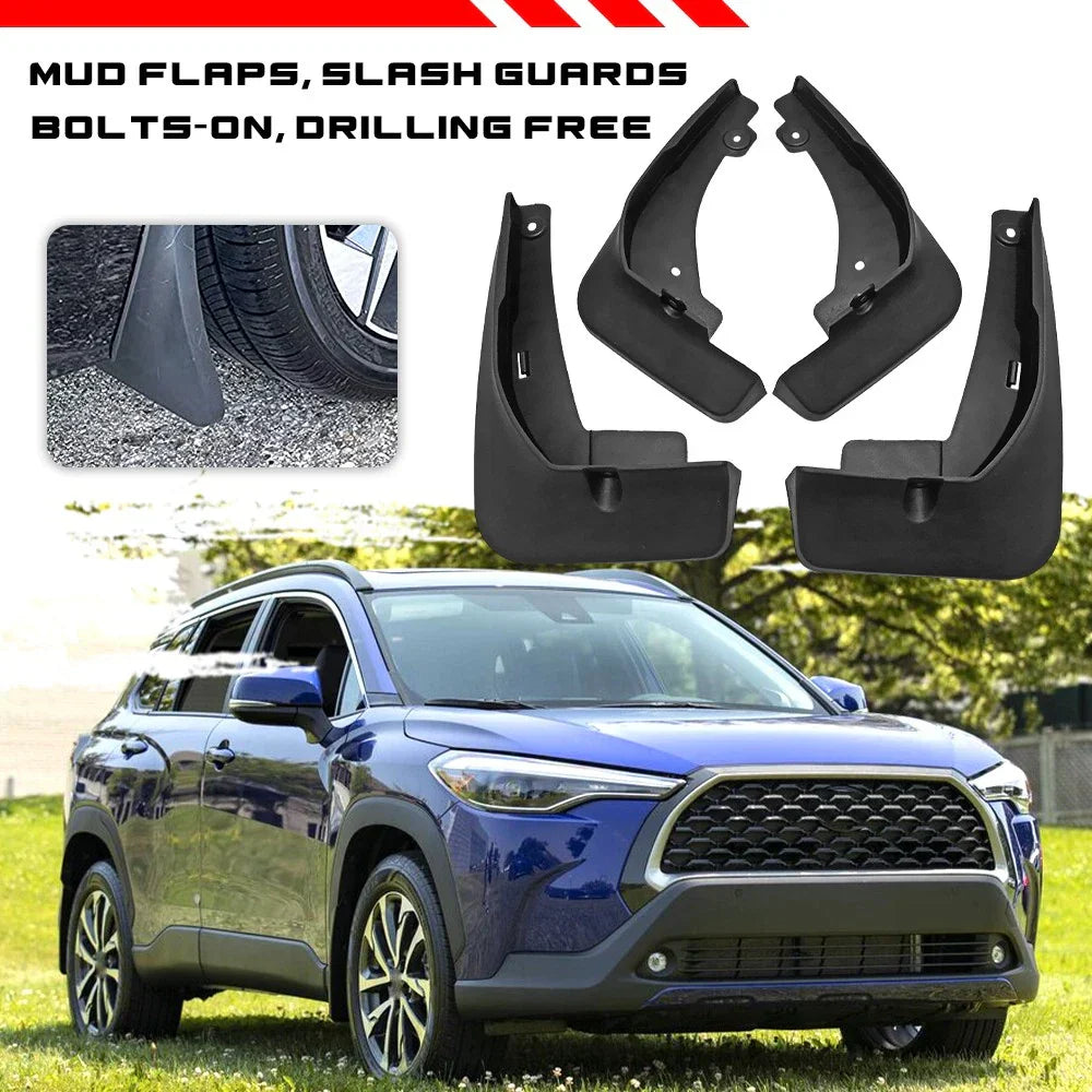 Mud Flaps / Splash Guards / Fender Mudguards for Toyota Corolla Cross (2020–2024)