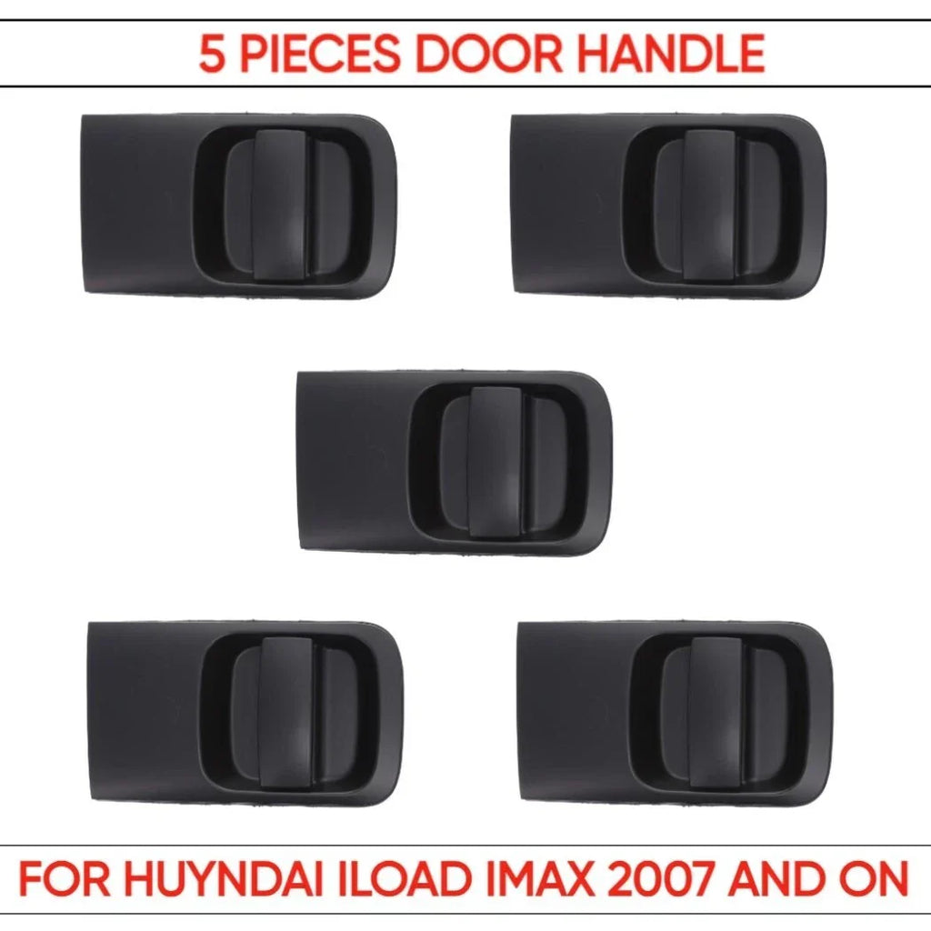 5 x Rear Right Outer Sliding Door Handle Black for Hyundai iLoad iMax (2007–2023)