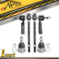 6X Inner & Outer Tie Rod Ball Joint for Jeep Liberty (2002–2004)