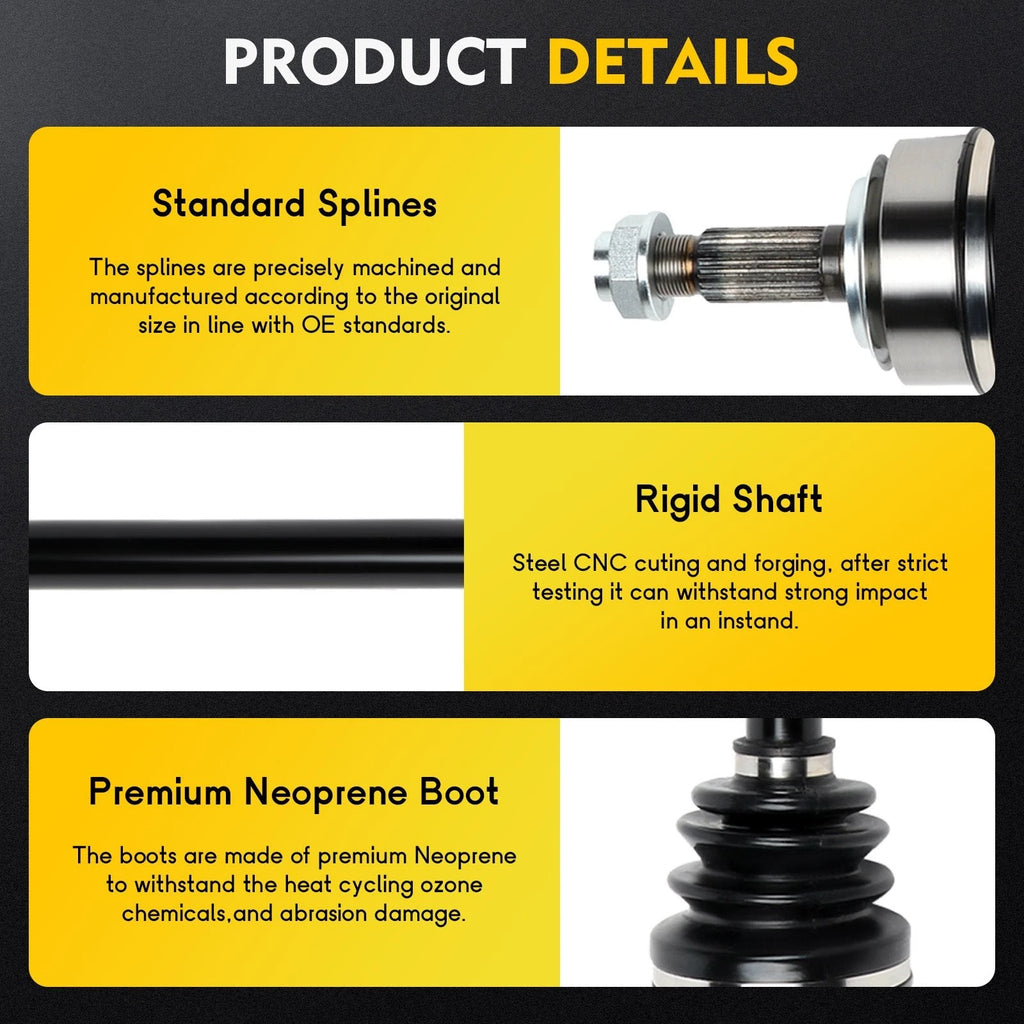 Front Driver CV Axle Shaft for Honda CR-V (2002–2006)