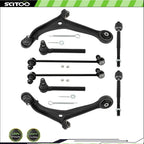 Set of 8 Front Control Arms with Ball Joints & Tie Rod Ends for Honda Odyssey (2010)
