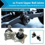 2X Front Upper Ball Joints for Mitsubishi Pajero (1991–2000)