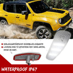 2X Clear White LED Side Marker Lights for Jeep Renegade (2015–2023)