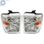 Set of 2 Headlights for Ford Econoline Van E150-E450 (2008–2014)