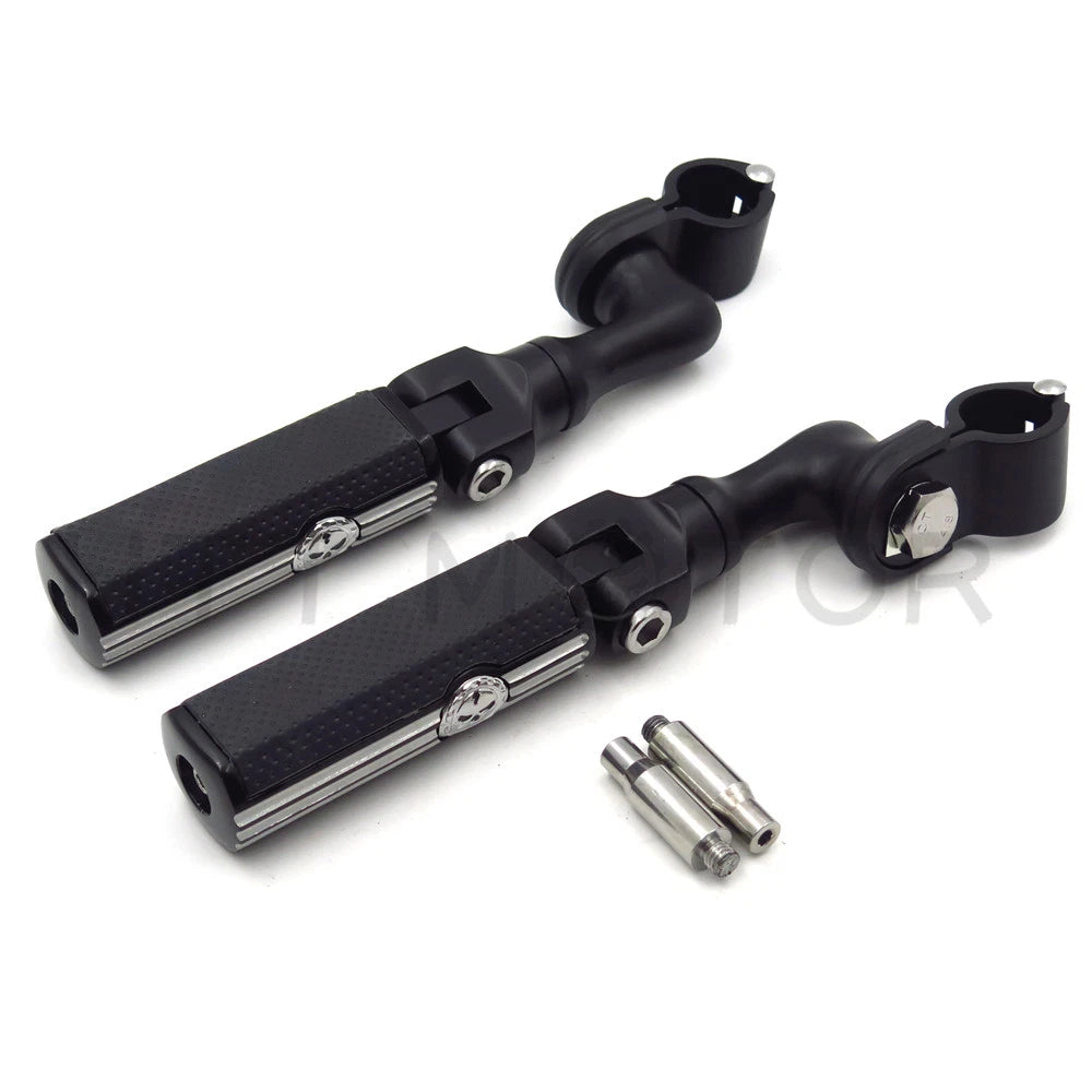 Footpeg Mounting Kit for Gear Skull (1", 25mm, Chrome, Short Angled)