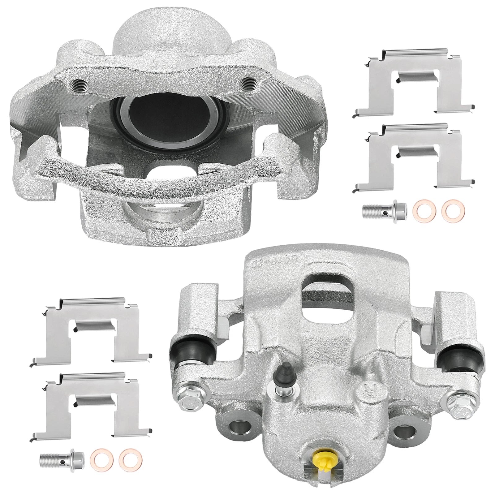 2X Front Brake Calipers with Bracket for Nissan D21 (1986–1994)