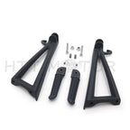 Black Rear Passenger Foot Peg Footrest & Bracket for Yamaha YZF-R6 (2006–2014)