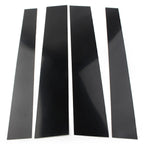 Set of 4 Black Pillar Posts Door Trim Covers for Toyota Tundra (2007–2020)