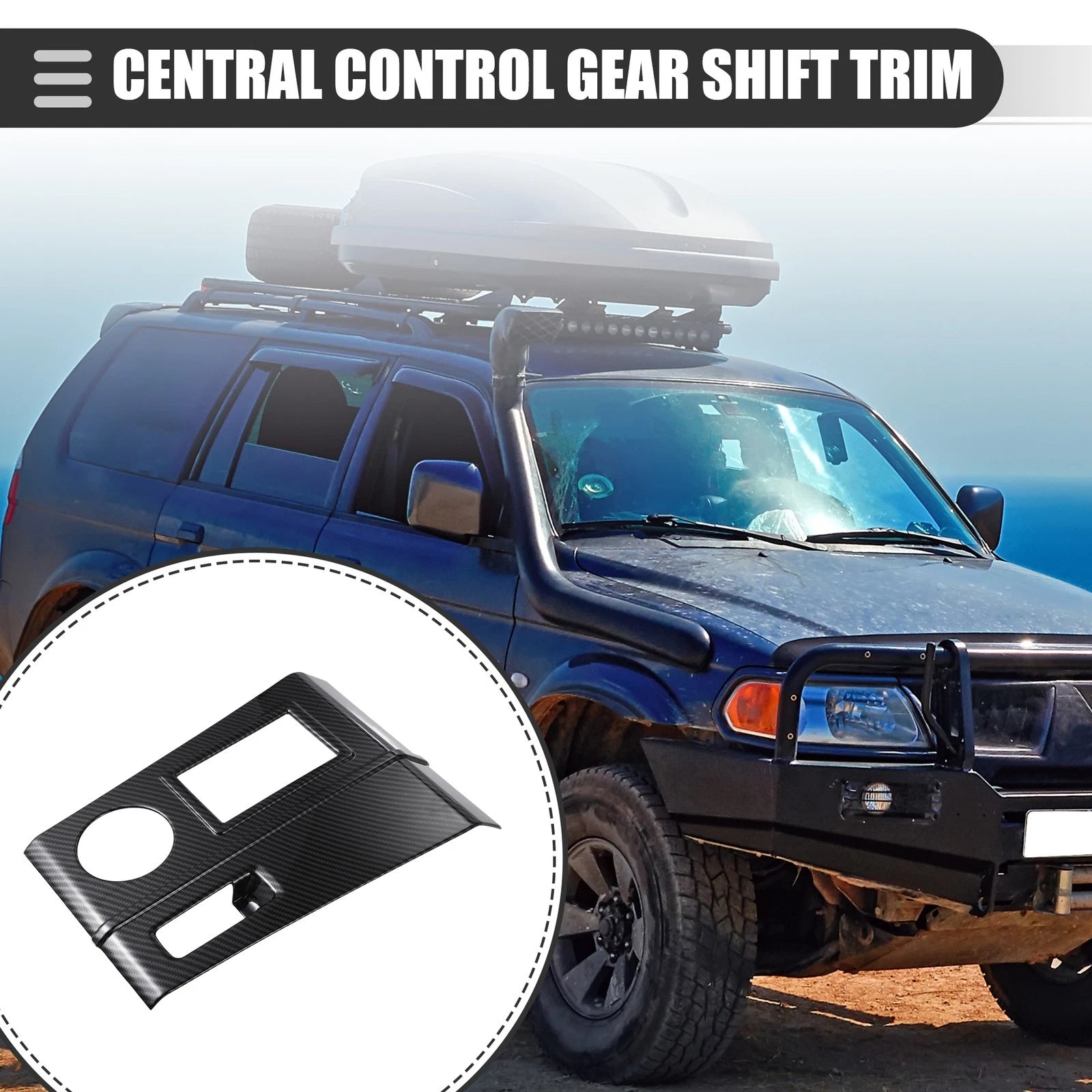 Carbon Fiber Gear Shift Panel Trim for Mitsubishi Outlander (2022)