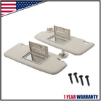 Pair Gray Sun Visors for Chevrolet Spark Sonic (2011–2022) Left+Right