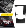 Carbon Fiber Console Gear Shift Panel Cover Trim for Mazda 3 (2020–2024)