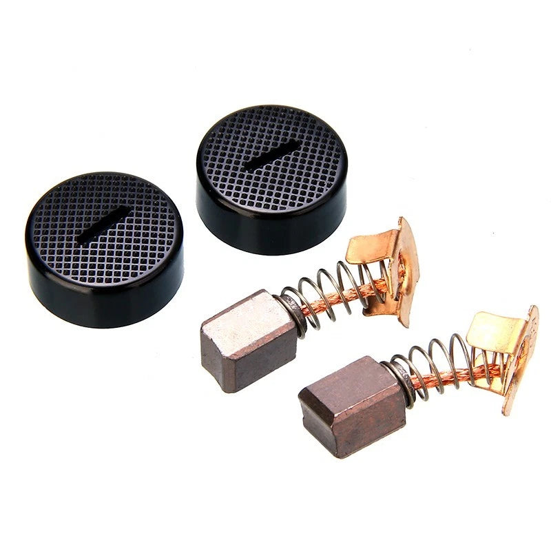 Set of Carbon Brushes for Motor Spring Drill Repair (Industrial)