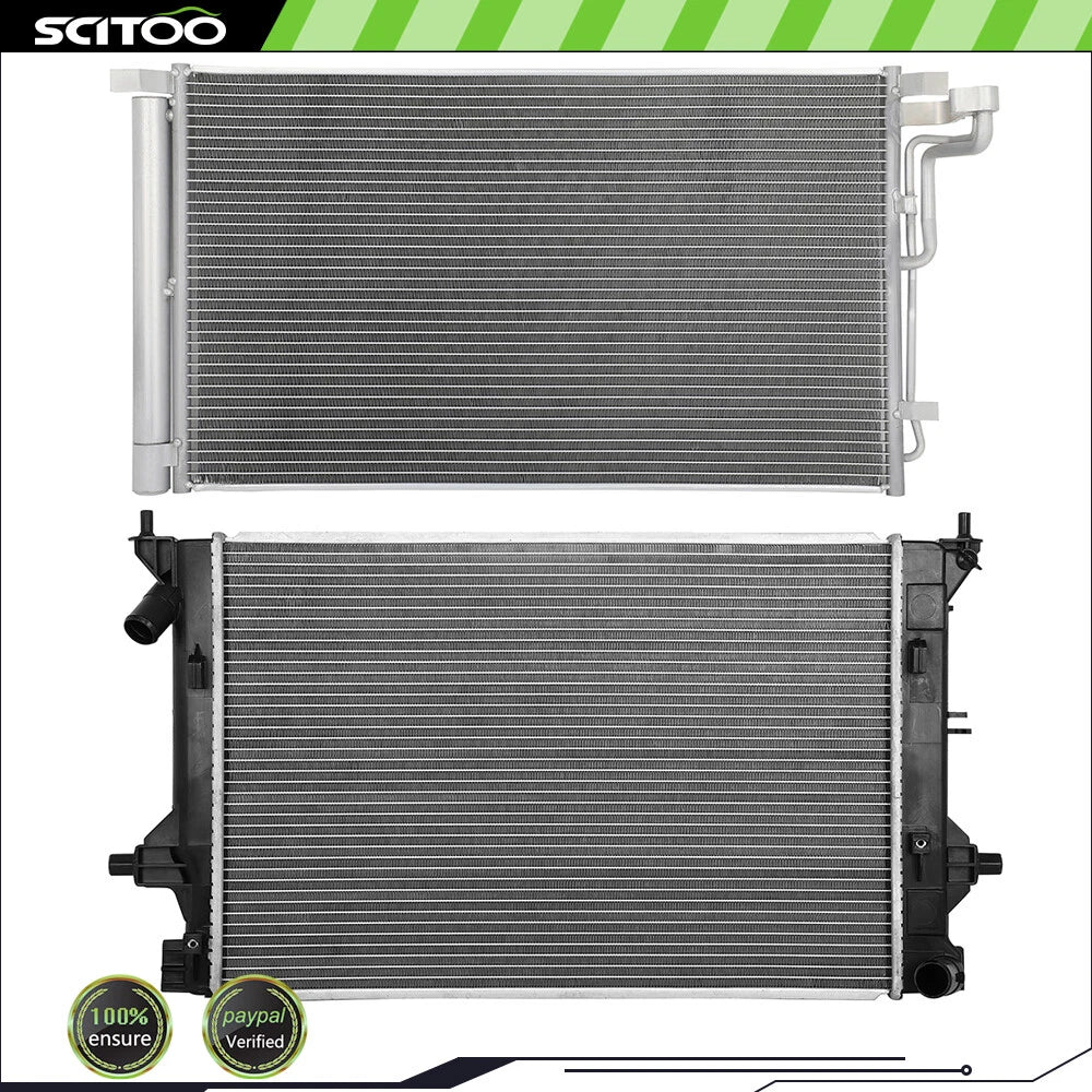 Radiator and A/C Condenser Kit for Hyundai Elantra (2017–2020)