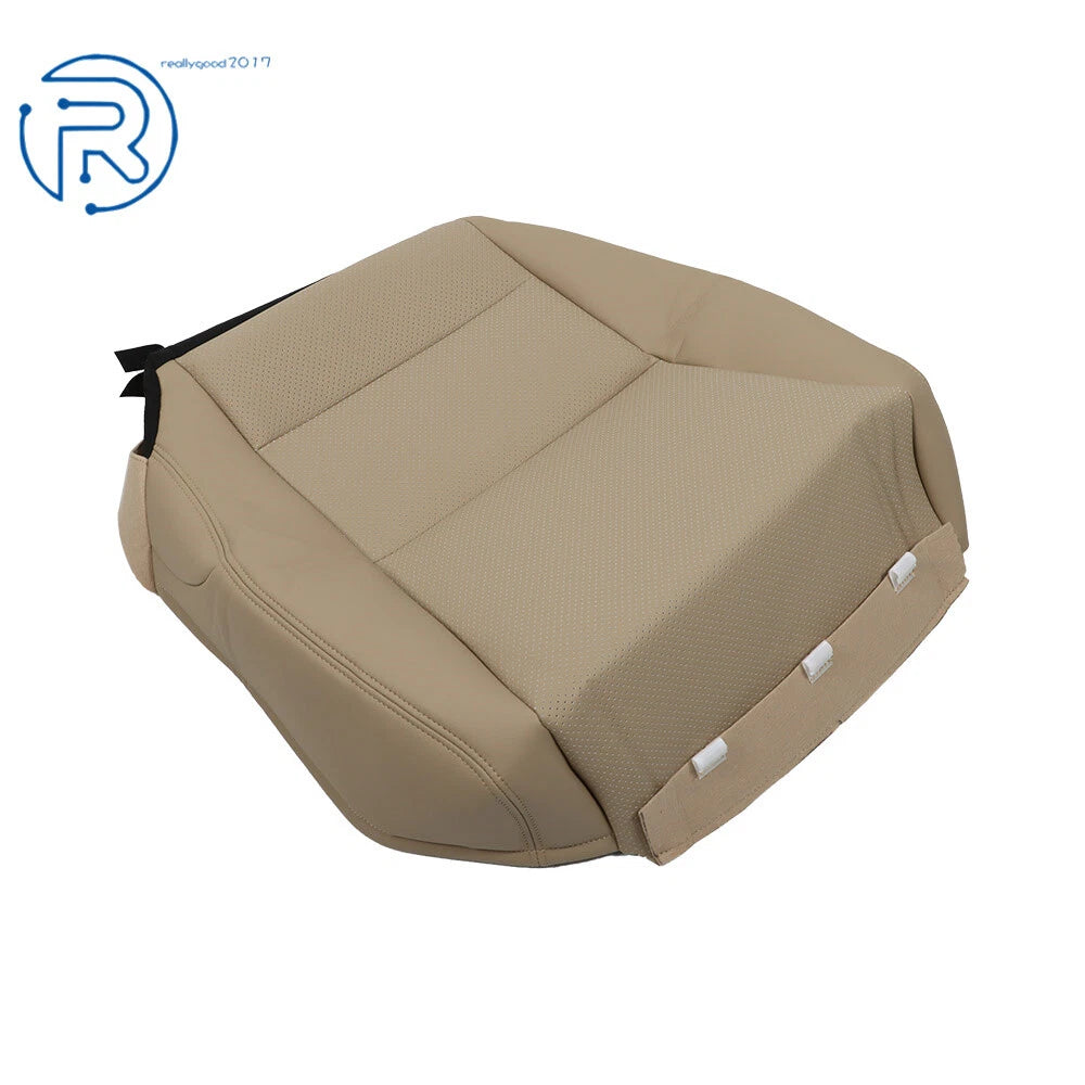 Leather Driver Side Bottom Seat Cover for Honda Accord (2013-2017) Perforated Tan