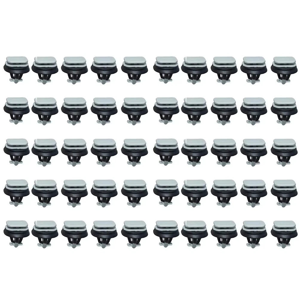 50PCS A Pillar Side Trim Clips for Iveco Daily (2000–2023) Grey Plastic