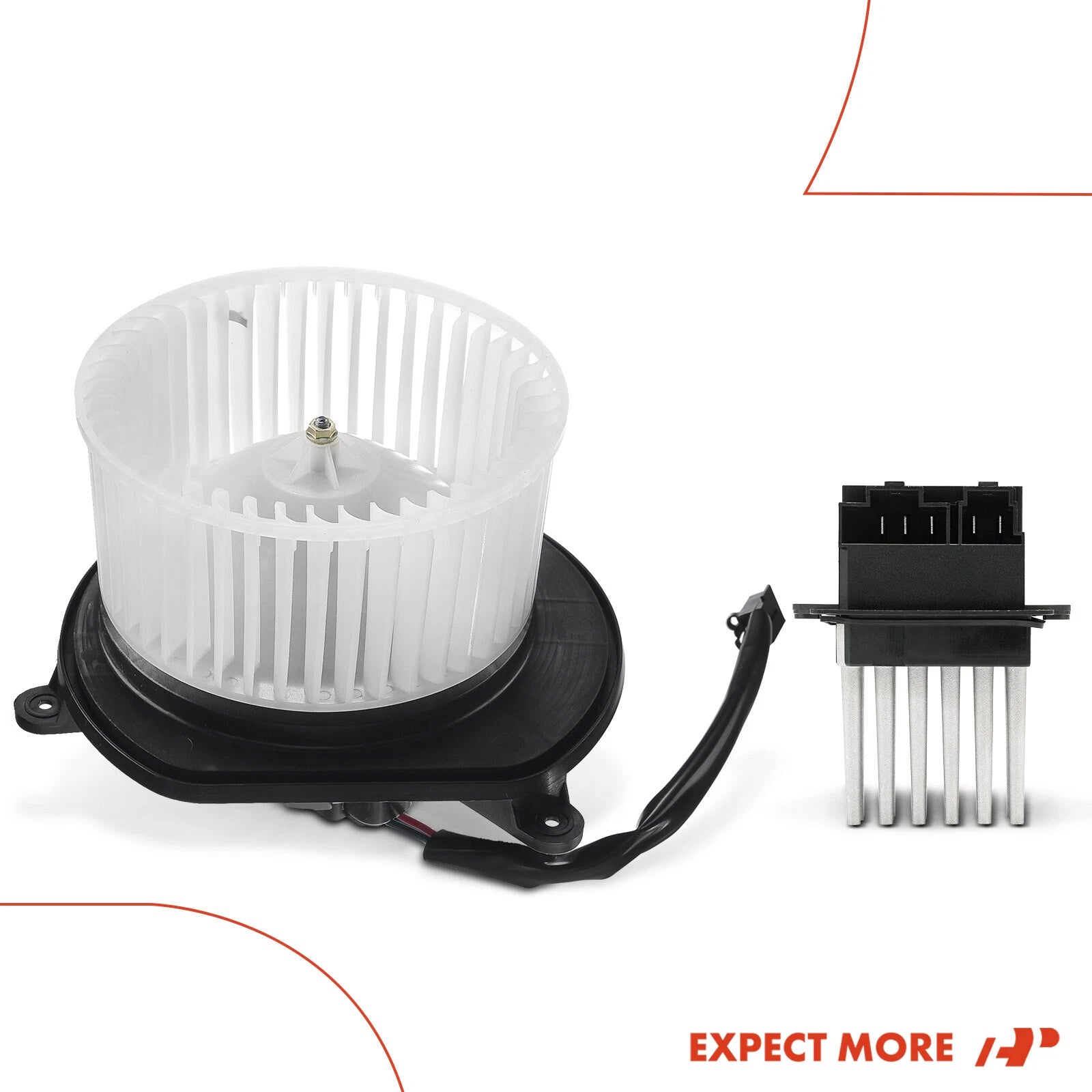 Front HVAC Blower Motor & Resistor Kit for Jeep Grand Cherokee (2005–2008)