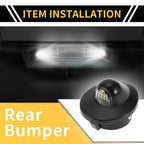 2X License Plate Light for Ford F-150 F-250 F-350 (1990–2001) Clear Lens