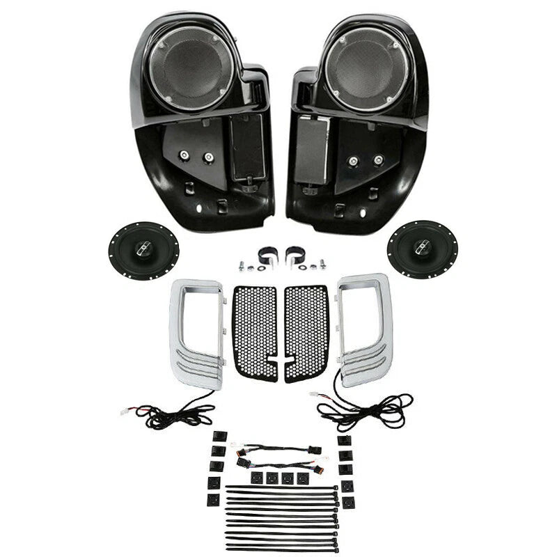 Lower Vented Fairings Speakers Turn Signals for Harley Road King Glide (2014–2024)