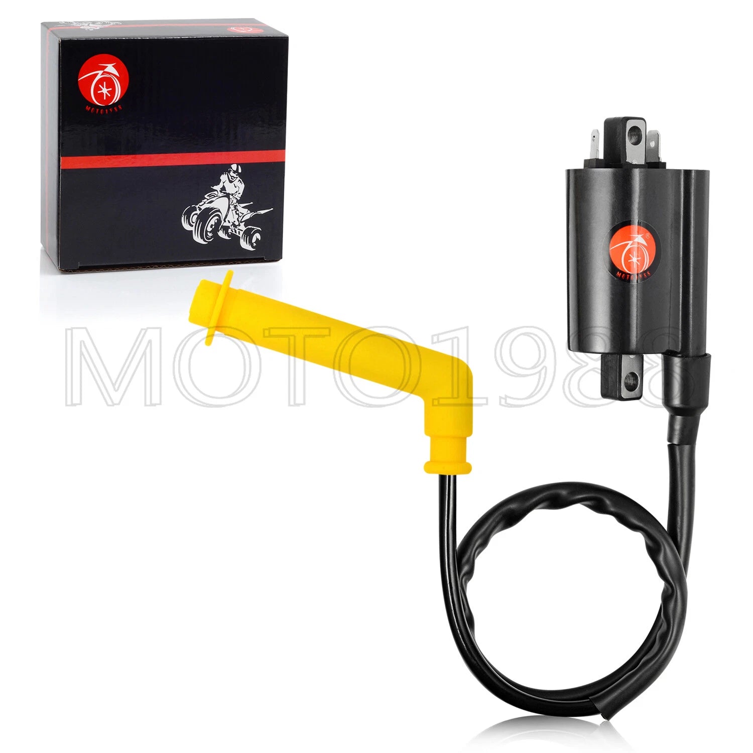 Ignition Coil with Spark Plug Wire Cap for Honda FourTrax Rincon TRX680F (2006-2014)