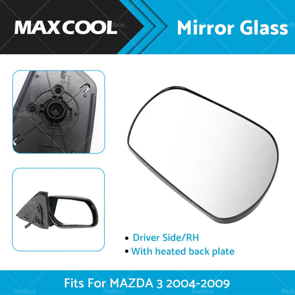 Driver Side Mirror Glass for Mazda 3 (2004–2009)