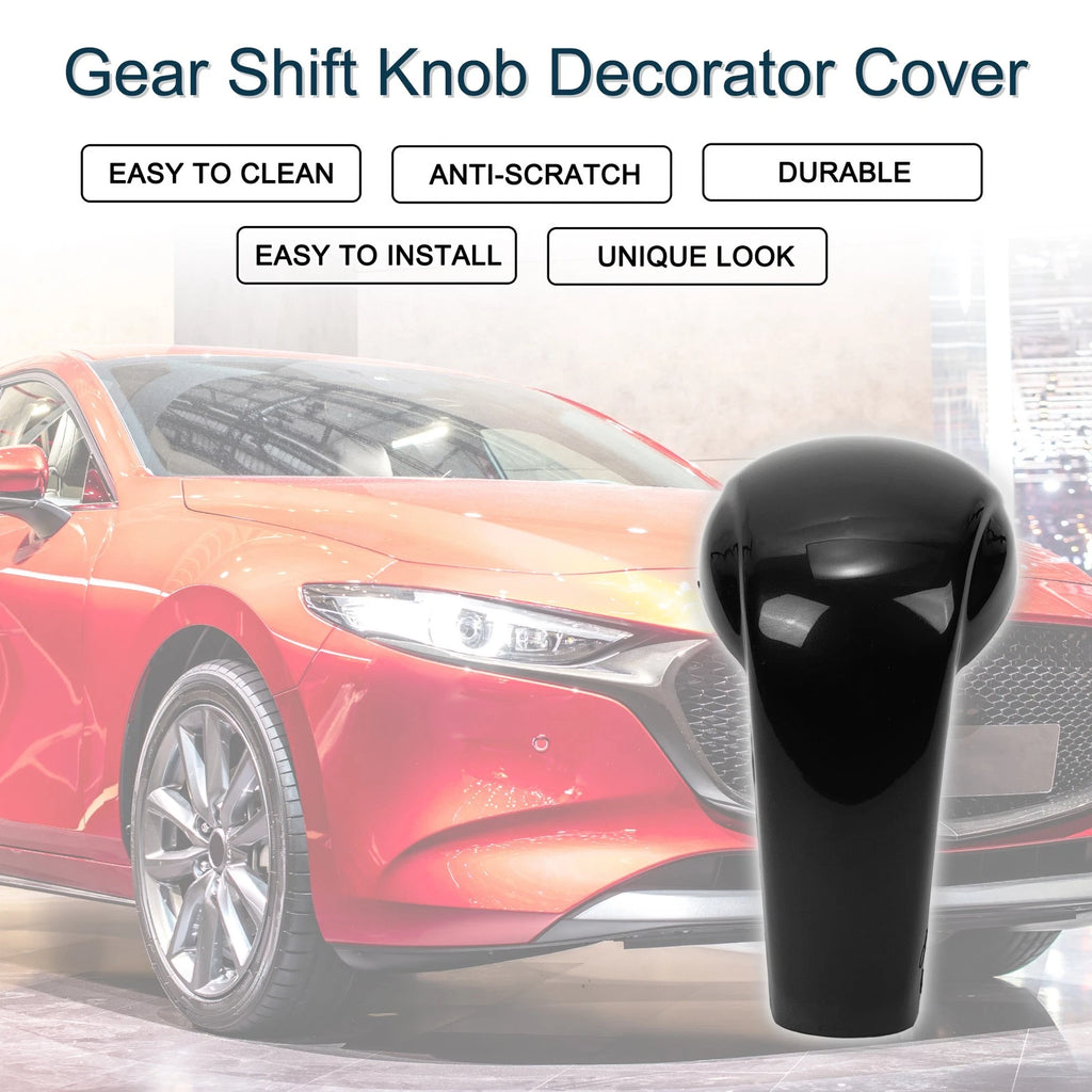 Gear Shift Knob Decorator Cover for Mazda CX-5 (2017–2023) Black