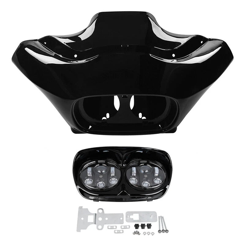 Inner Outer Fairings for Harley Road Glide (1998–2013) - Vivid Black
