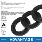 Set of 5 Oil Seal Rotary Shaft Seal 25x40x6mm Nitrile Rubber for Various Models