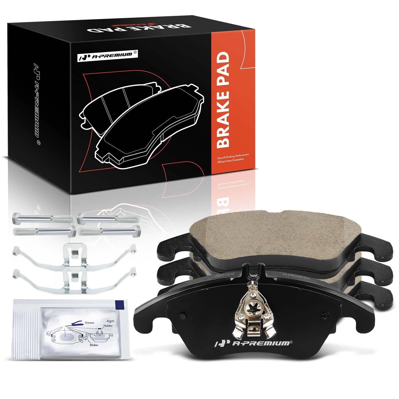 Set of 4 Front Ceramic Brake Pads for Mercedes-Benz C350 C250 C300 (2008–2015)