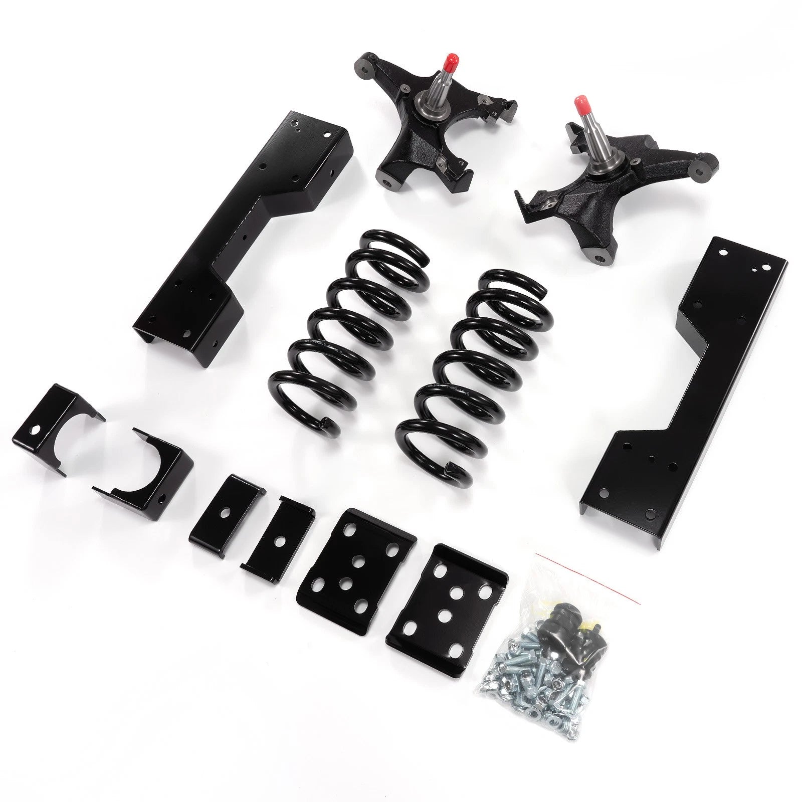 5/6" Drop Kit Spindle + Coils + Flip + C Notch for Chevy GMC C1500 (1988–1998)