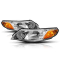 Chrome Housing Headlight Amber Corner Signal Lamps for Honda Civic Sedan (2006–2011)