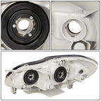 Pair of Black Housing Amber Side Headlights for Toyota Corolla (2003–2008)