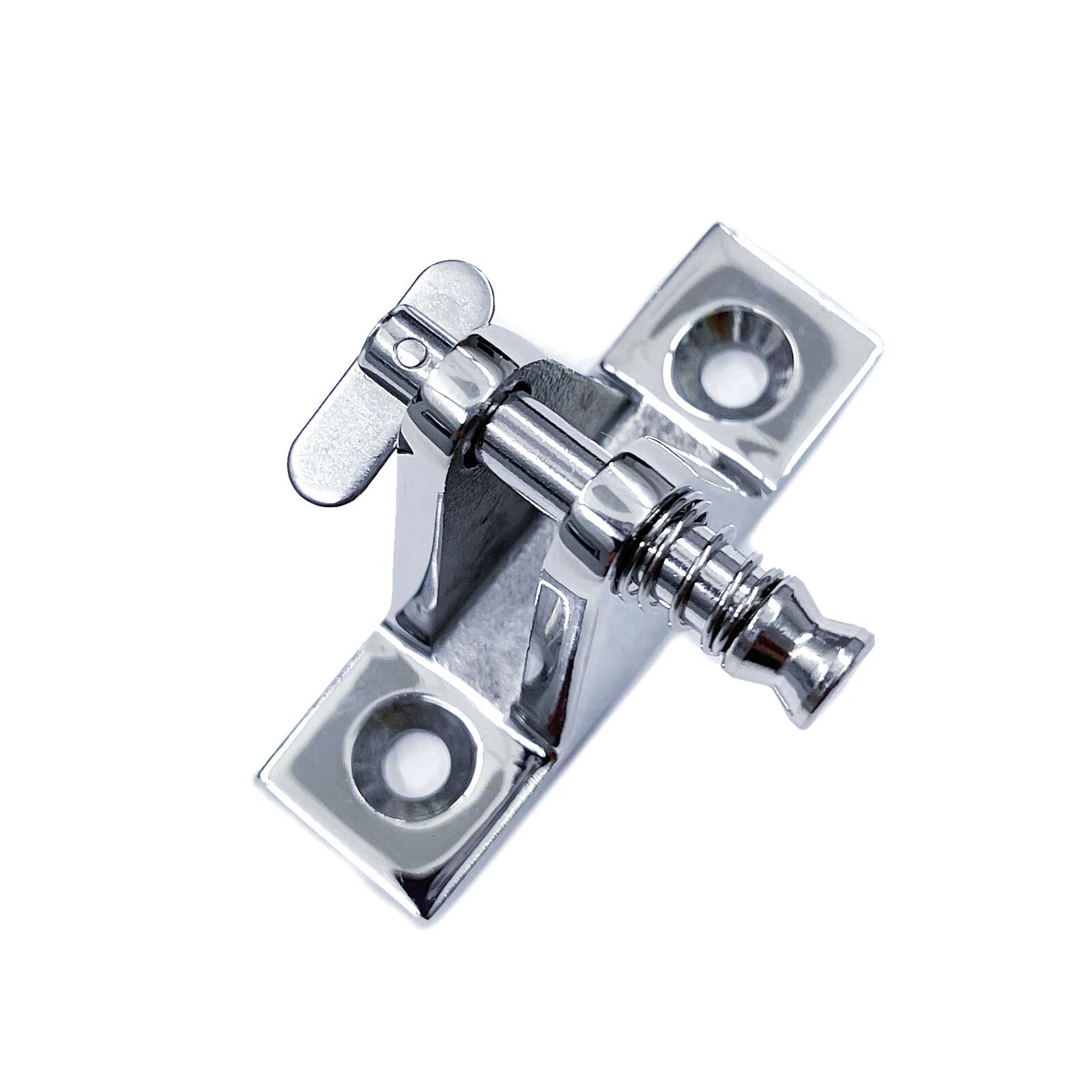 Set of 2 Stainless Steel Bimini Top Deck Hinge Mount Fittings for Marine Boat