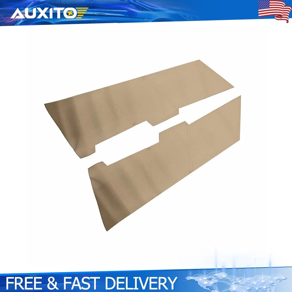 2Pcs Beige Synthetic Leather Door Panel Cover for Honda Accord Sedan (2008–2012)