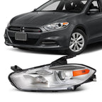 Left Driver Side Chrome Headlight Assembly for Dodge Dart (2013–2016)