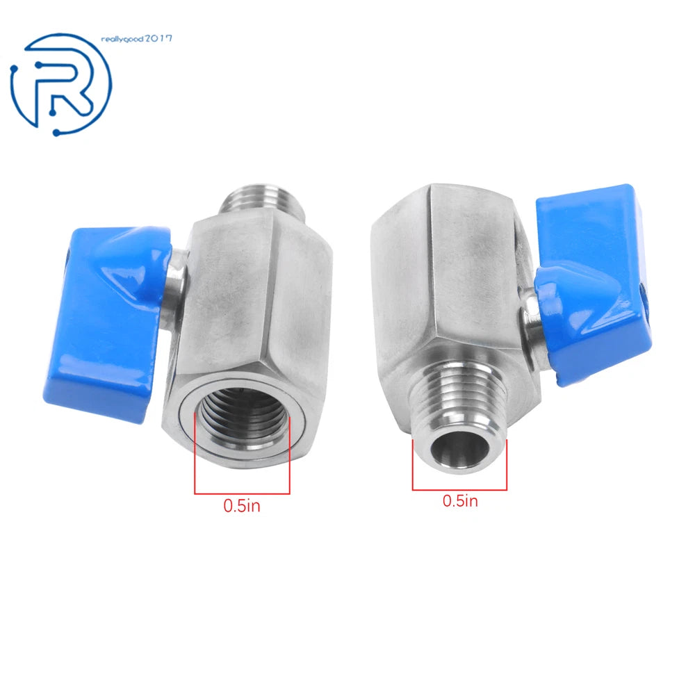 2 Piece Mini Ball Valve for (316 Stainless Steel)