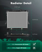 Aluminum Radiator for Chevy Colorado GMC Canyon 2010–2012 5.3L V8