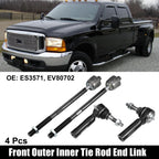 Set of 4 Tie Rod Ends for Dodge Charger 