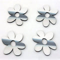 4pc Polished Stainless Steel Daisy Emblem Kit - American Car Craft
