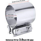 Set of 4 Exhaust Clamps for Make Model