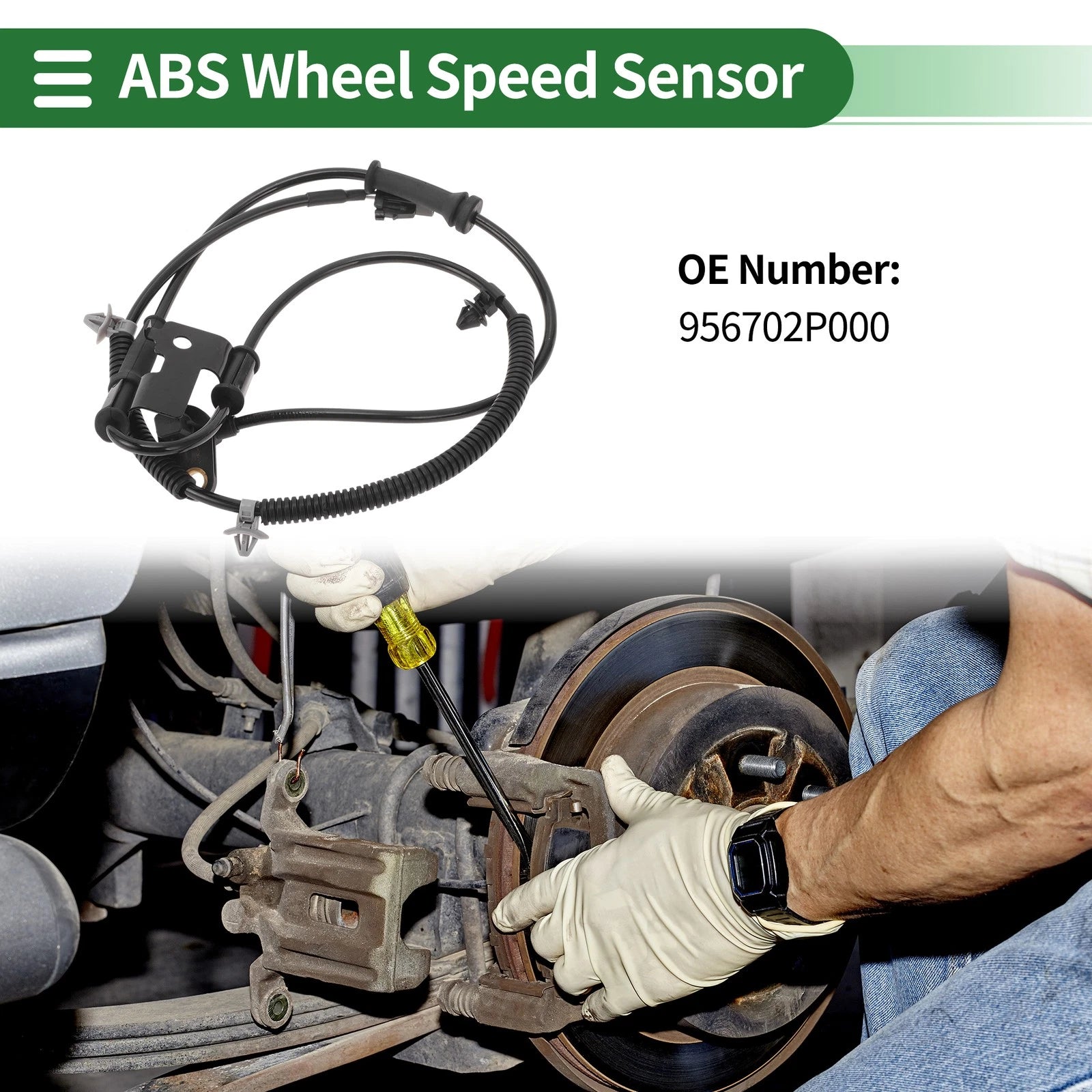 ABS Wheel Speed Sensor No. 956702P000 for Kia Sorento (2011–2012) Front Left
