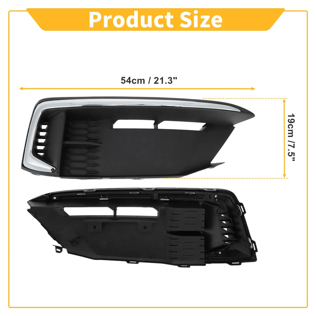 1 Pair Fog Light Grill for Honda Civic Coupe (2019–2021) 71185TBAA50