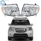 Chrome Headlamp for Honda Pilot (2009–2011)