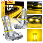 2X 9145 9140 H10 LED Fog Light Conversion Kit for Vehicles