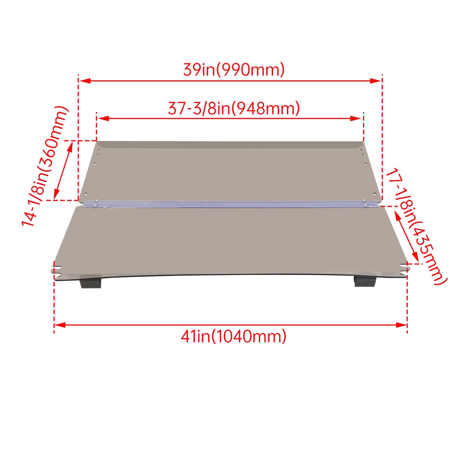Folding Tinted Windshield for EZGO TXT & Medalist (1994–2014)