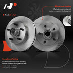 Front Disc Brake Rotors & Ceramic Pads for Ford Ranger (2003-2008)