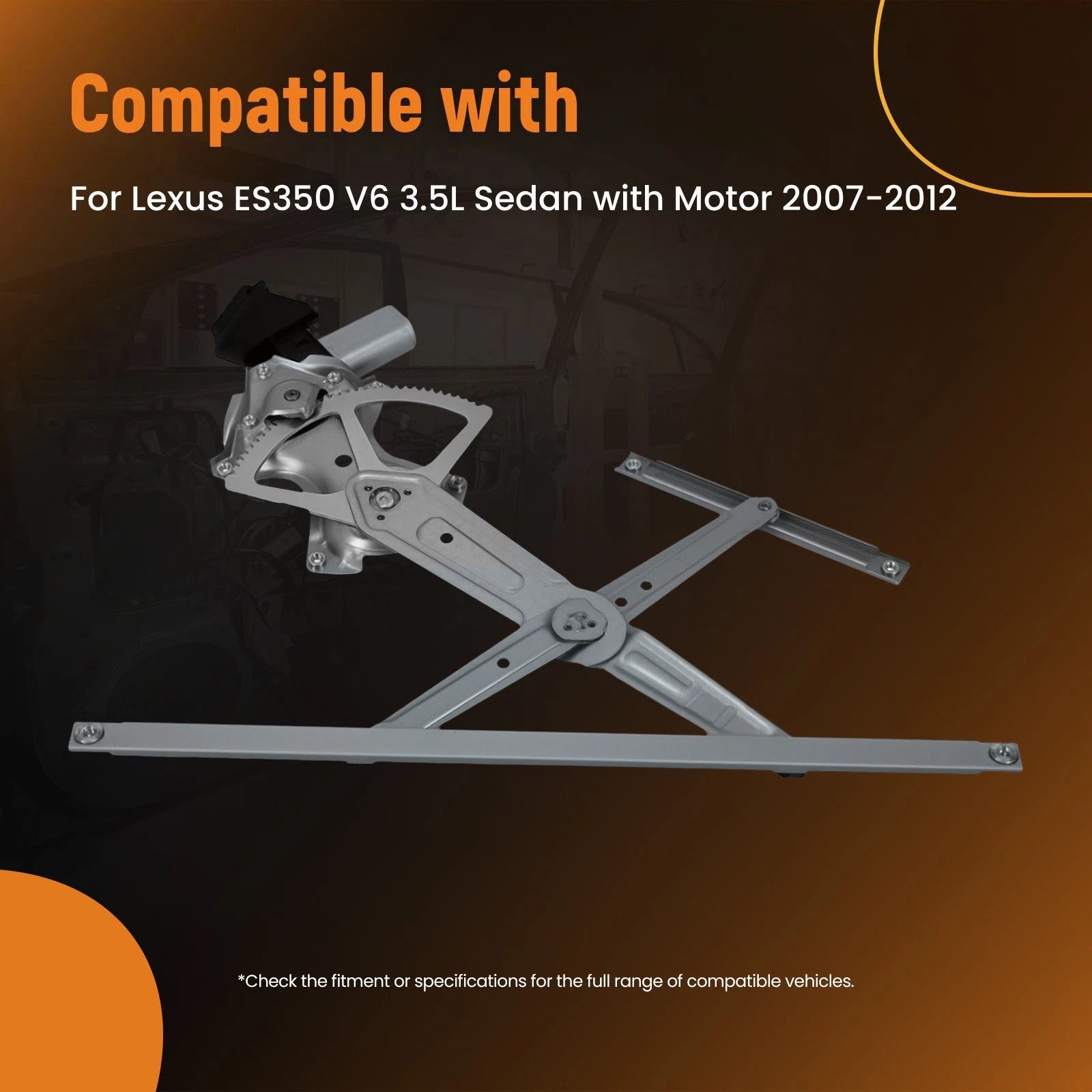 Front Left Power Window Regulator Motor for Lexus ES350 (2007–2012)
