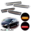 Amber Red LED Bumper Side Marker Indicator Lights for Acura TL (2004–2008)