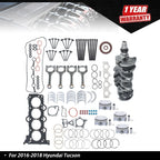 Overhaul Rebuild Kit for Hyundai Kia 1.6L L4 Engine