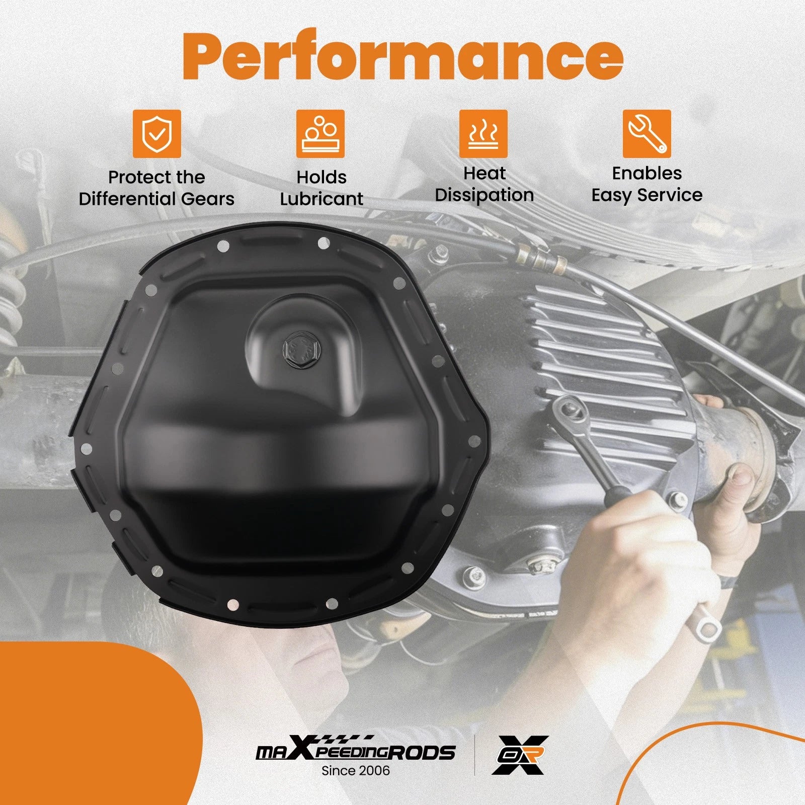 Differential Cover for Chevrolet Silverado 2500 HD (2001–2006) 697-712