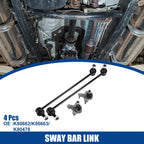 Set of 4 Front Sway Bar Link Stabilizer End Links for Volkswagen EOS (2007–2016)